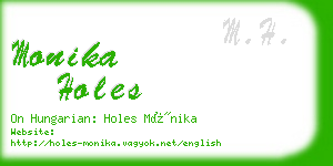 monika holes business card